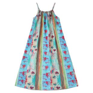 三亚风沙滩裙女童海边连衣裙夏季超仙波西米亚吊带旅游度假长裙子