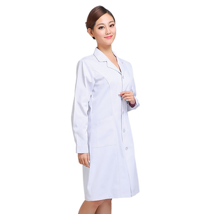 医护之星白大褂工作服女医生长袖短袖医学生医师服实验服室大衣