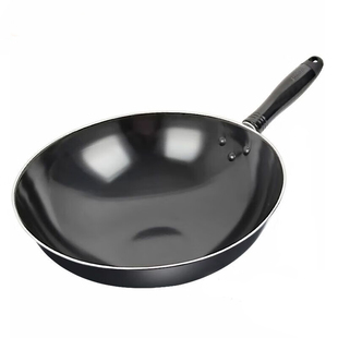 苏泊尔大铁锅搪瓷炒锅家用老式炒菜锅煤气灶燃气灶明火无涂层圆底