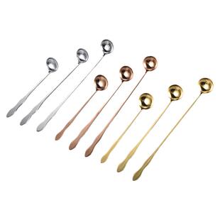 不锈钢调味勺火锅店调料勺商用搅拌棒勺长柄小油勺子调酒勺深罐勺