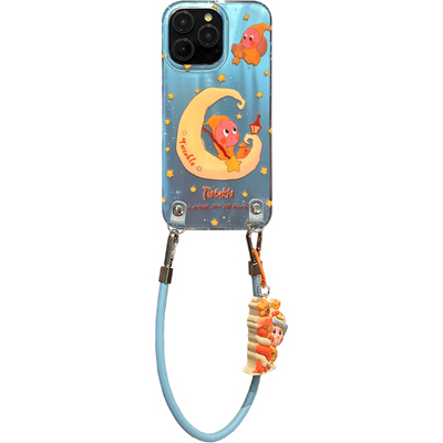 lizardhill 可爱超萌星星人适用苹果16手机壳女iphone17pro新款15promax小众独特14pro斜挎背带挂绳13不撞壳