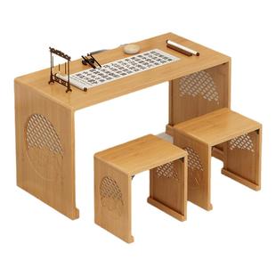 新中式古琴桌凳仿古琴台专用桌共鸣琴桌琴凳国学桌书法桌子古筝桌