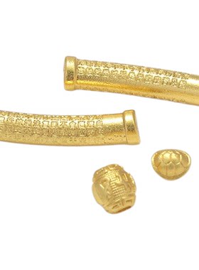 手链饰品配件保色18K包金DIY串珠