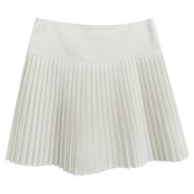 2026夏季新款白色百褶裙女