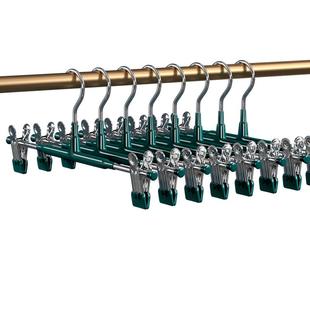 裤架夹子裤子专用家用无痕jk衣架挂衣收纳神器不锈钢裙夹晾晒裤夹