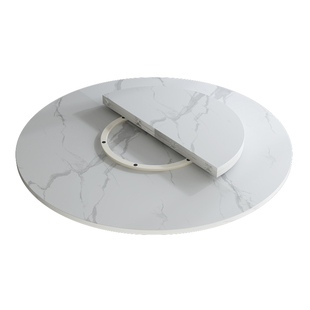 折叠圆桌面4分台餐桌圆形台面家用大圆桌台面板10人20人饭桌面板