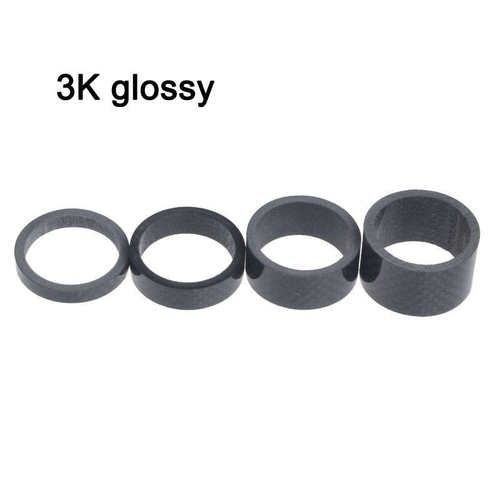 无标3K全碳垫圈28.6mm前叉垫圈车头腕组垫圈10/15/20mm
