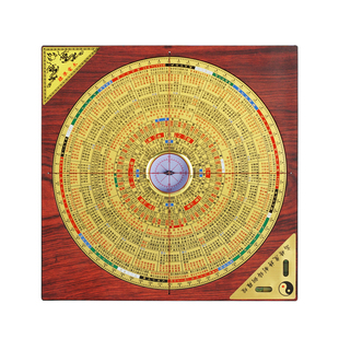 金锁玉关罗盘高精度专业8八寸砂水过路走马随身指南针罗经仪