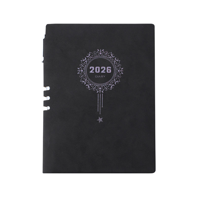 2026羊巴皮材质日记本日程本打卡