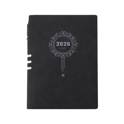 2026羊巴皮材质日记本日程本打卡