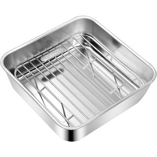 德国304不锈钢空气炸锅内专用的烧烤架烤肉烤架分层沥油支架配件