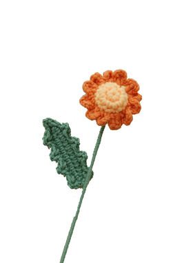 成品毛线钩织小雏菊仿真花束