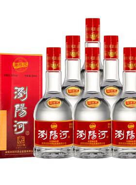 【官方旗舰直营】浏阳河高度白酒52度红色经典500mL6瓶节日送礼
