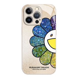太阳花手机壳适用苹果16笑脸iphone15promax夏天14plus村上隆13mini多巴胺12新款11彩色x高颜值8女17/xs/7/xr