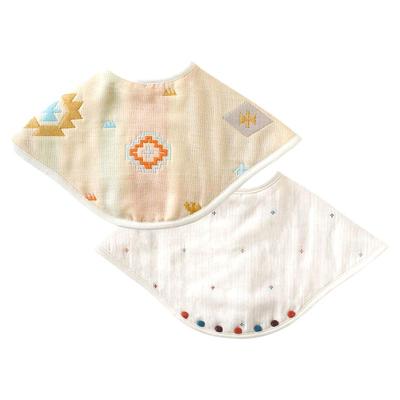 日本进口六层纱布拍嗝口水巾围兜