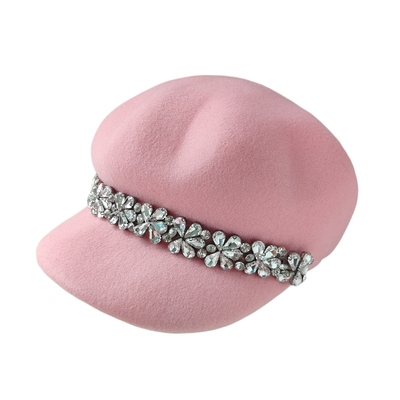 秋冬羊毛呢八角帽韩版时尚鸭舌帽