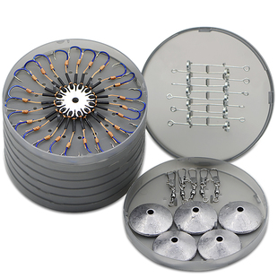 翻板钓鱼钩套装抛杆海竿爆炸八爪盘钩垂钓夹饼勾海钓翻版方块饵料