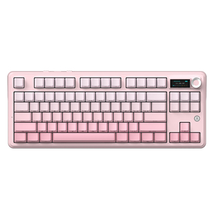 黑爵MK87机械键盘三模热插拔屏幕无线蓝牙电竞游戏办公电脑有线