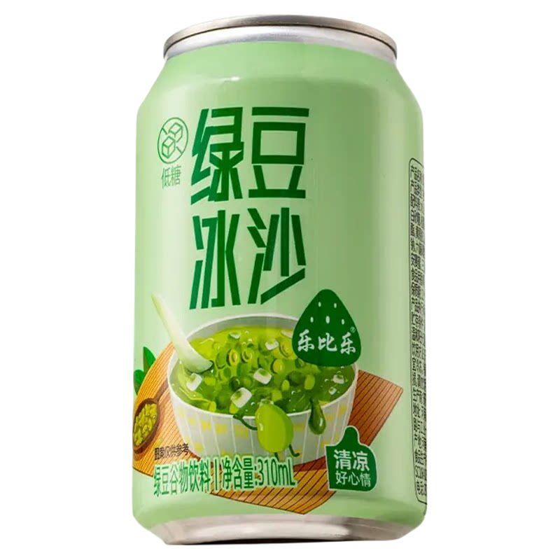 夏日清凉绿豆冰沙开罐即饮免熬煮
