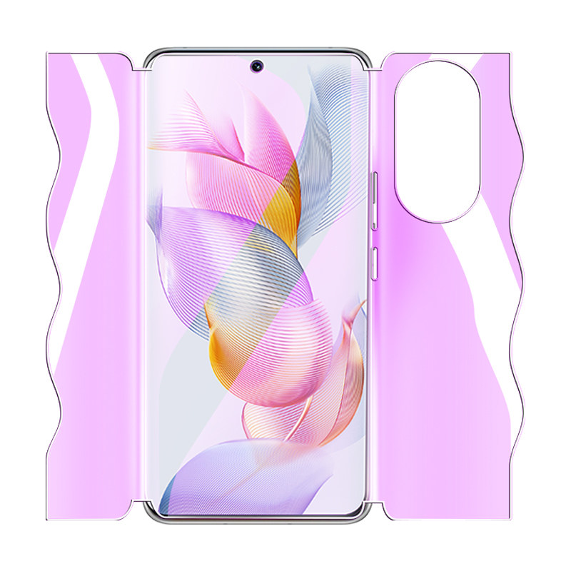 闪擎适用荣耀90钢化水凝膜前后一体honor90pro手机贴膜90gt全屏覆盖九十全包膜高清抗蓝光全身背膜防指纹保护