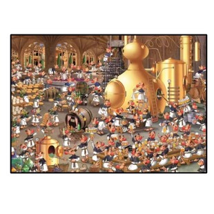 现货包邮 奥地利Piatnik进口成人益智卡通拼图5465酿酒厂1000片