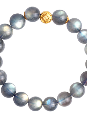 心斋堂女月光石999足金手串