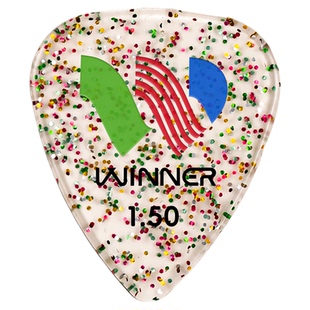 Winner赢家镭射电木吉他拨片速弹扫弦民谣吉他贝斯防滑耐磨pick