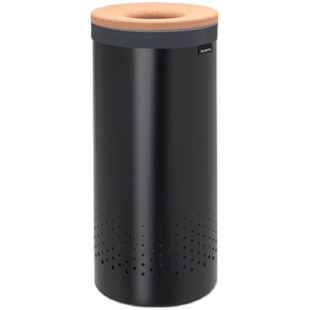 Brabantia柏宾士不锈钢脏衣桶脏衣篮脏衣娄衣服收纳35L简约透气