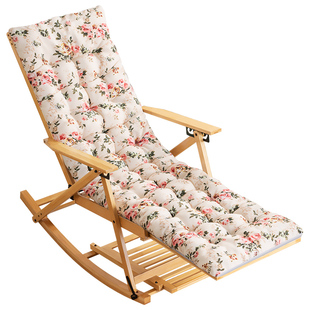 躺椅垫子摇椅藤椅坐垫通用办公折叠椅靠椅午睡椅垫秋冬季加厚加长