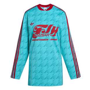 休闲舒适宽松运动长袖球衣女装adidas阿迪达斯官方outlets三叶草