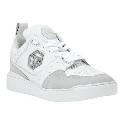 PhilippPlein/菲利普普兰男士运动休闲鞋混合皮革低帮独特新款