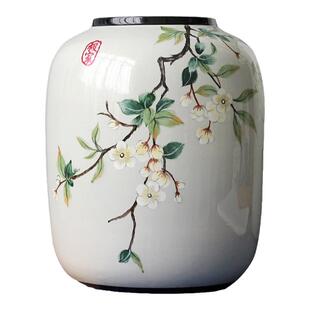 芙菡居品“青影”平安乔迁送礼客厅餐桌玄关摆件新中式陶瓷花瓶