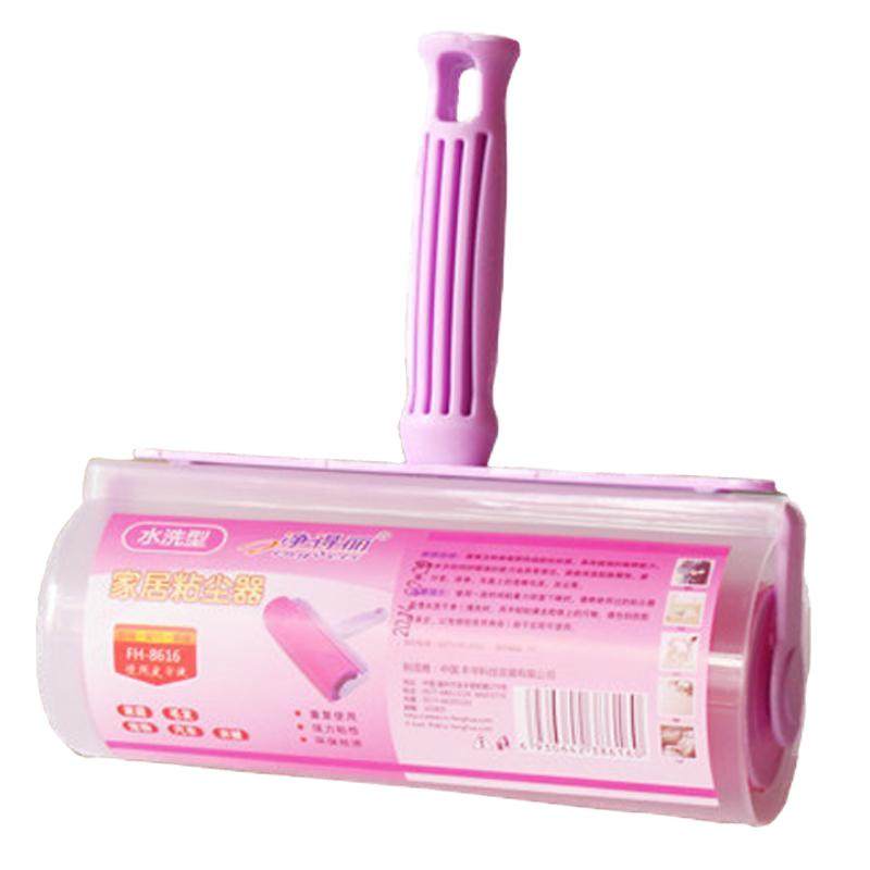 净得丽粘毛器滚筒可水洗硅胶家用衣服替换粘尘纸滚刷去毛吸毛神器