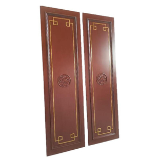 新中式电视背景墙实木烤漆护墙板客厅沙发装饰格栅墙裙卧室床头板