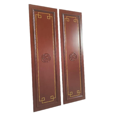 新中式电视背景墙实木烤漆护墙板