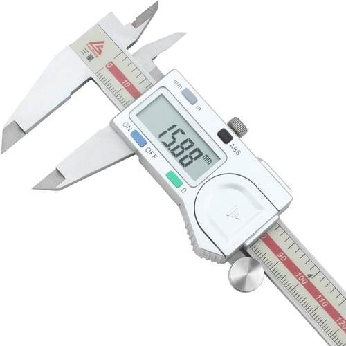 日本三量量具0-150mm电子数显卡尺高精度不锈钢游标卡尺数字测量