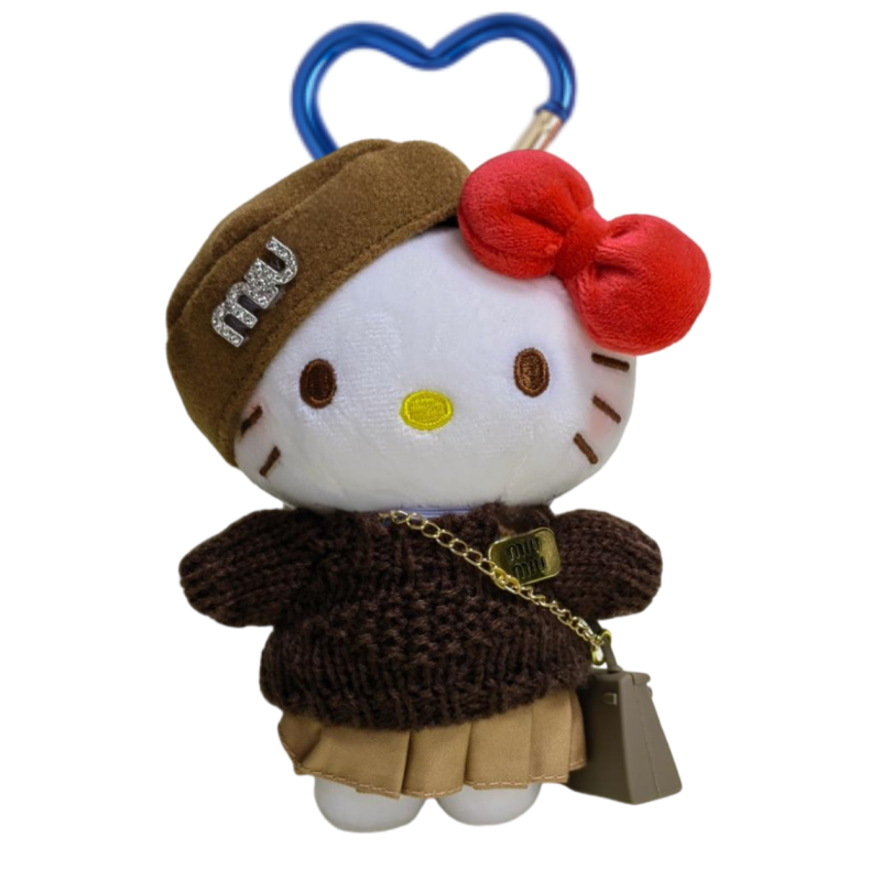 正版焦糖栗子hellokitty包挂件可爱毛绒挂饰卡通玩偶钥匙扣车载女