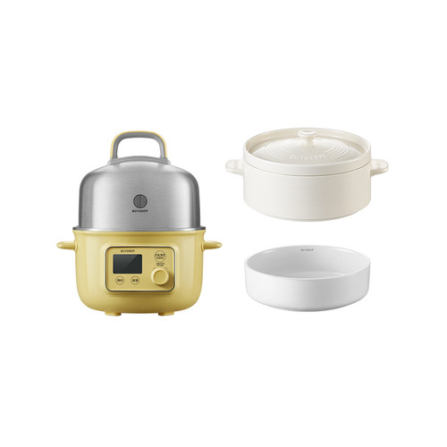 双层北鼎锅不锈钢内胆电蒸锅家用多功能预约定时蒸煮一体锅G37