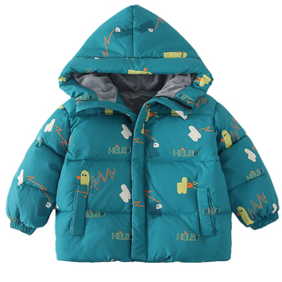 2025新款男女儿童羽绒服花色短款宝宝小童小朋友加厚冬季童装外套