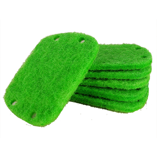 厨房锅刷替换海绵包邮 长手柄清洁擦洗碗布 四孔百洁布不伤锅抹布