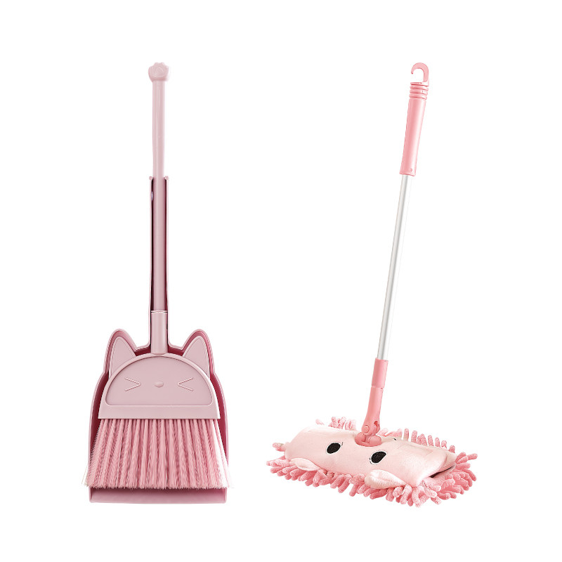 力卫儿童扫把簸箕套装宝宝玩具过家家小孩扫地笤帚扫帚迷你小拖把
