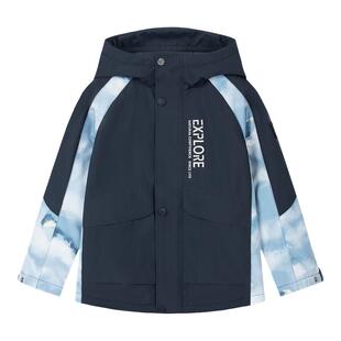 水孩儿儿童外套三防加绒秋冬装大童男童宝女童户外山系工装厚风衣