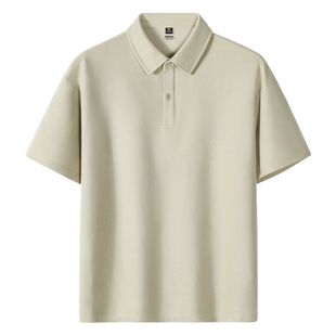 班尼路重磅POLO衫t恤男春夏新款珠地棉短袖内搭宽松翻领情侣上衣A