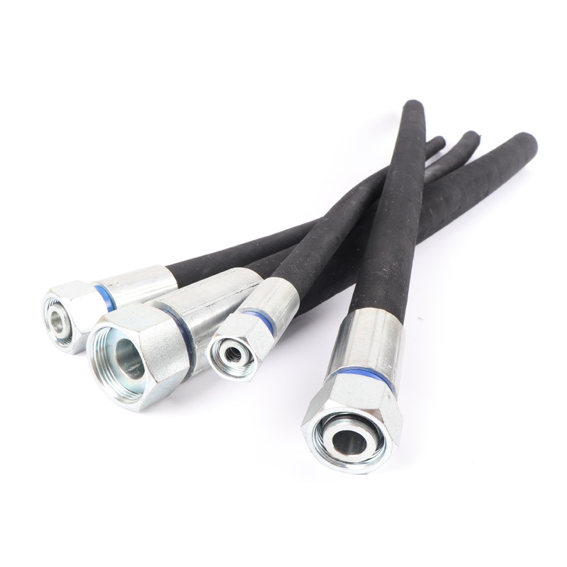 高压胶管液压油管软管钢丝编织钢丝缠绕大口径橡胶管石油钻探胶管