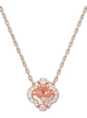 自营SWAROVSKI 耀动的心 四叶草气质时尚正品项链配饰新年礼物