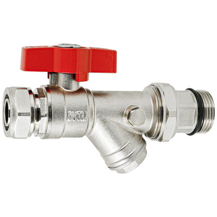 铝塑管专用过滤铜球阀2025转1寸外丝活接加厚地暖管多功能分水器