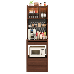 实木超窄餐边柜靠墙一体储物柜客厅家用置物柜咖啡柜茶水柜高柜子