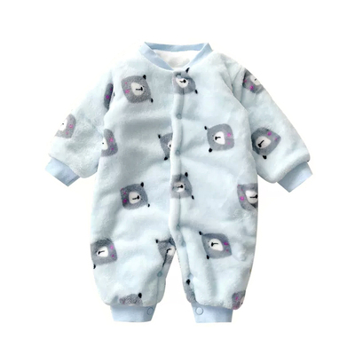 宝宝珊瑚绒连体衣加厚