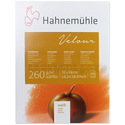 德国哈内姆勒绒面色粉纸本260克Velour丝绒粉彩纸10色白色粉彩本