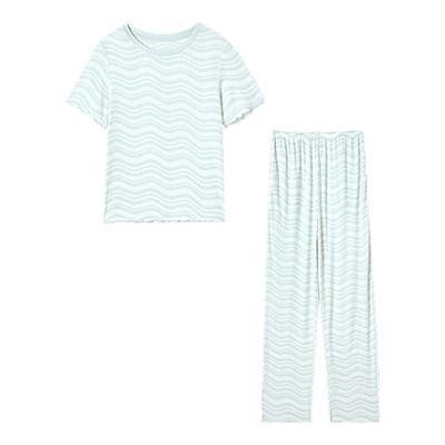 爱美丽莫代尔罗纹家居服女